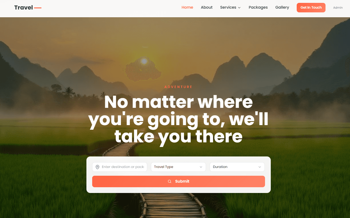 Travel Agency Website 