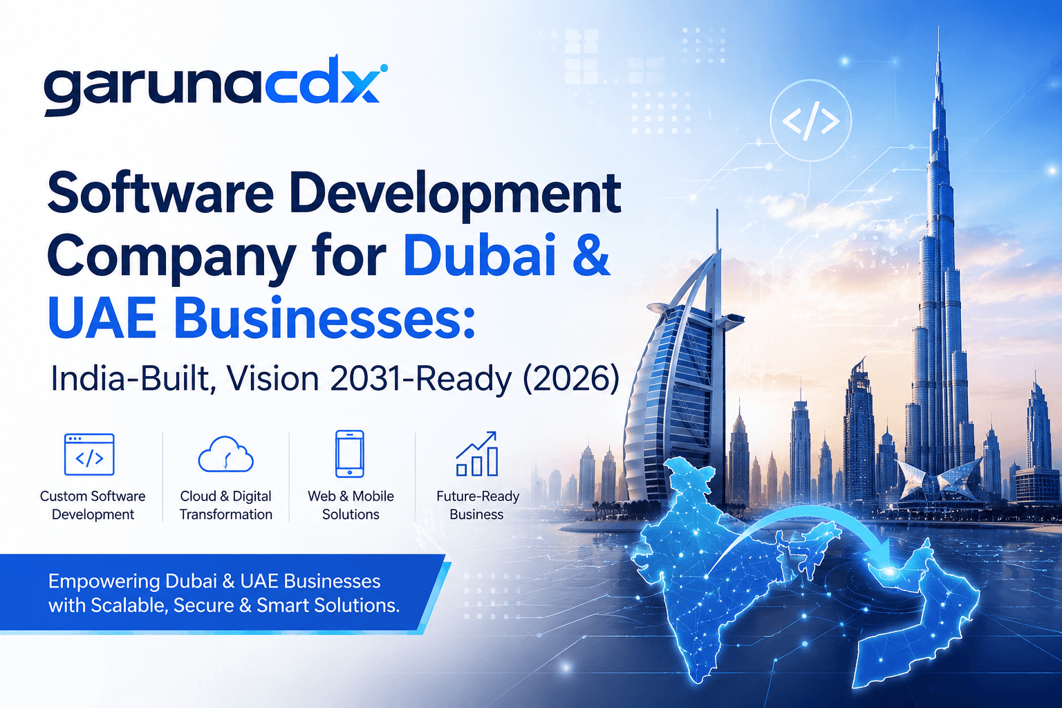 Software Development Company for Dubai & UAE Businesses: India-Built, Vision 2031-Ready (2026)