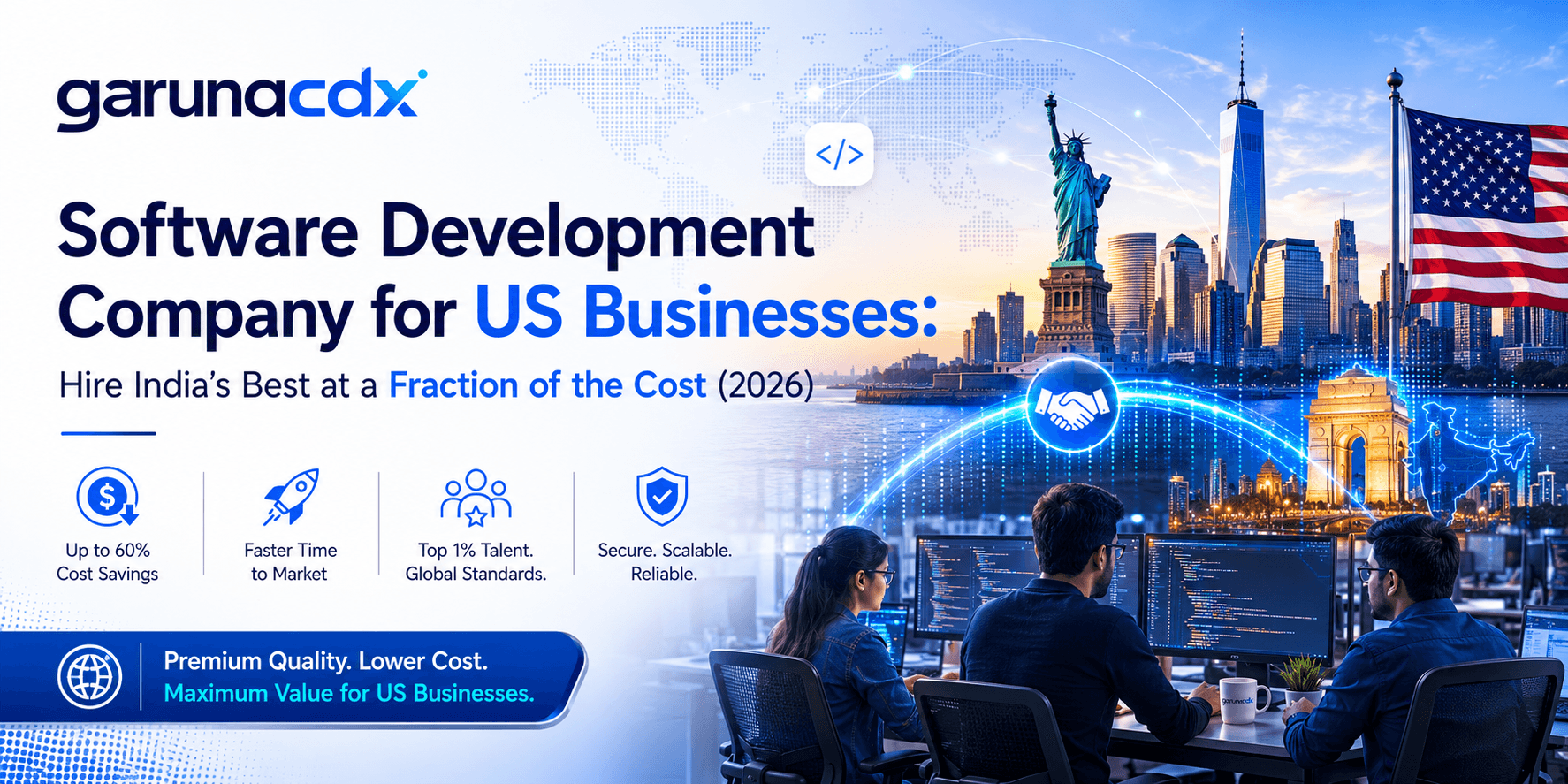 Software Development Company for US Businesses: Hire India's Best at a Fraction of the Cost (2026)